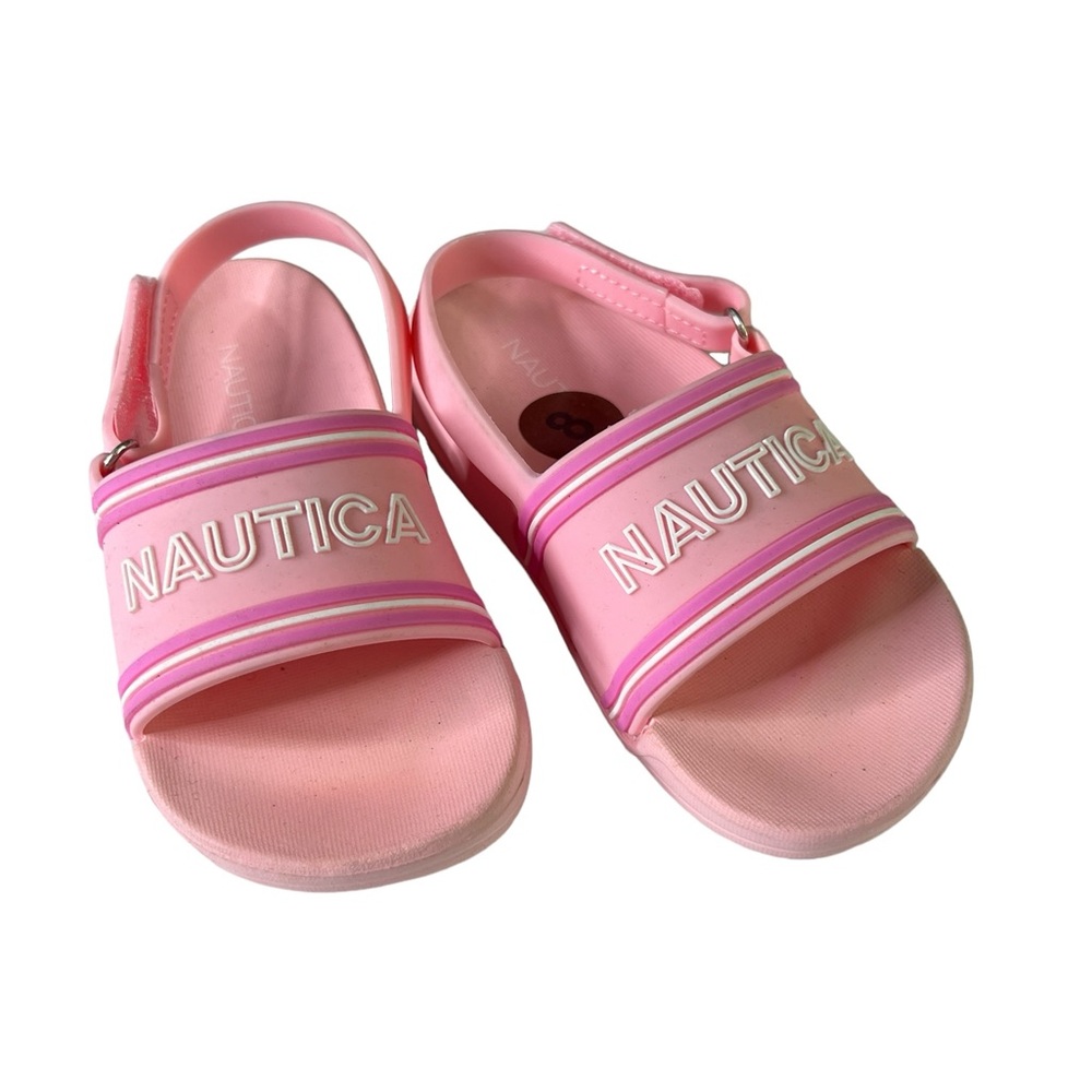 Nautical 8 little girls pink slides